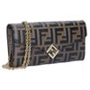 フェンディ FENDI 財布 長財布 チェーンウォレット コンチネンタルウォレット FFダイヤモンド 8M0365 ADYM F13VK BICOLOR/VIT CEYLON