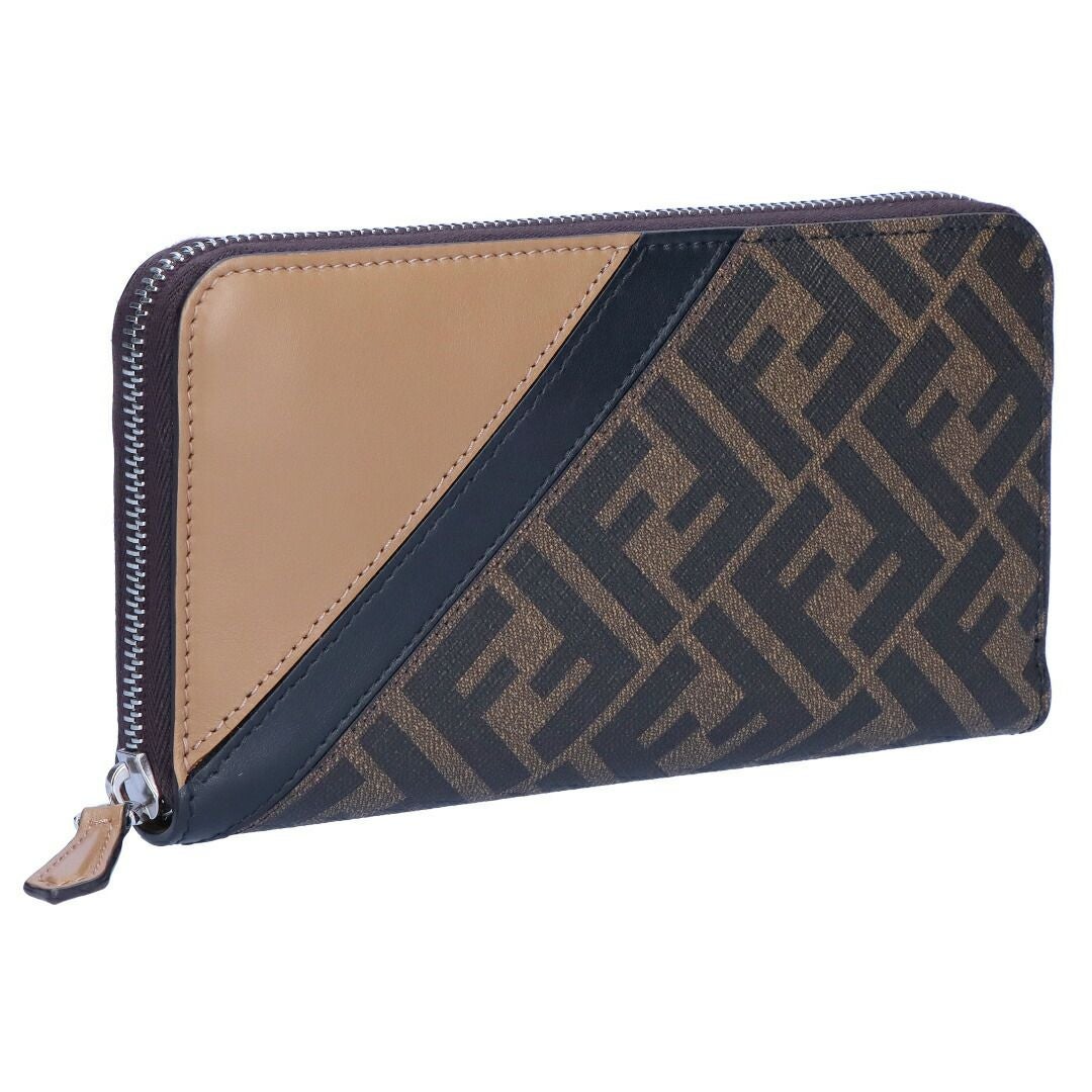 フェンディ FENDI 長財布 ダイアゴナル 7M0210 AJF8 F1EGA TAB MR+SAND