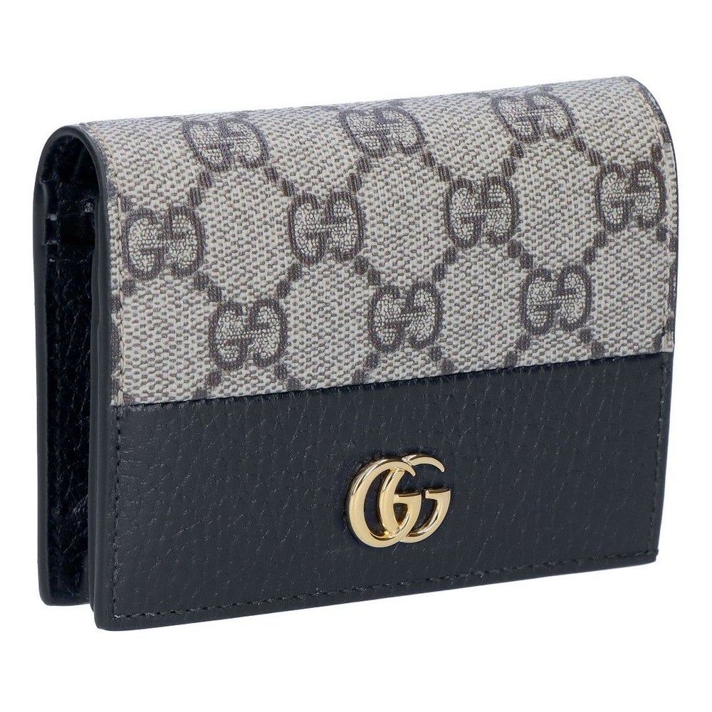 グッチ GUCCI 折財布 GG MARMONT マーモント 658610 17WAG 1283 ベージュ＆エボニー