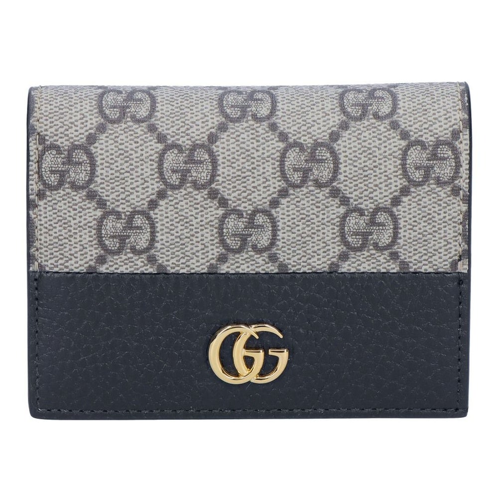 グッチ GUCCI 折財布 GG MARMONT マーモント 658610 17WAG 1283 ベージュ＆エボニー