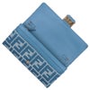 フェンディ FENDI 長財布 チェーンウォレット DENIM ブルーデニム調FFジャカード 8M0365 AUNJ F1SKL CARF WHITE BLUE+
