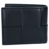 ボッテガヴェネタ BOTTEGA VENETA メンズ 折財布 二つ折り財布 イントレチャート カセット 649605 V47V1 8803 ブラック