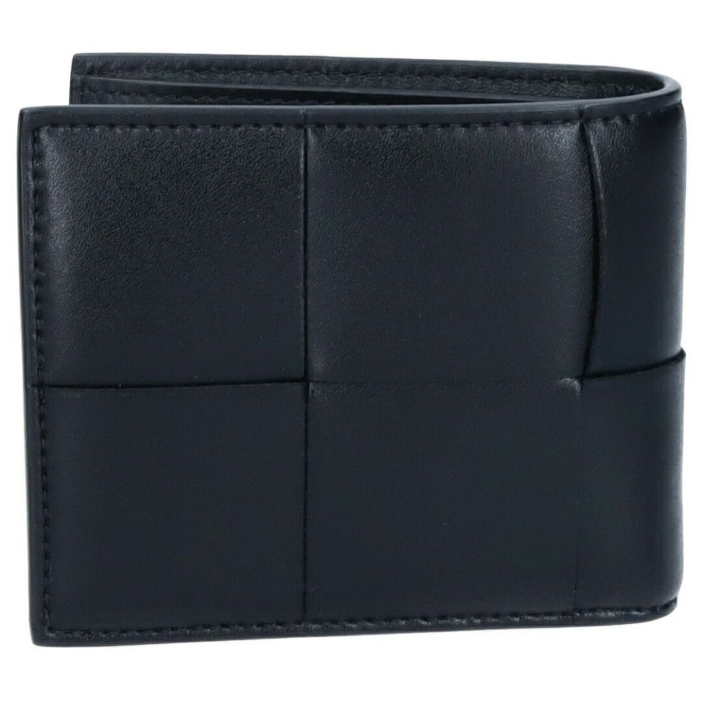 ボッテガヴェネタ BOTTEGA VENETA メンズ 折財布 二つ折り財布 イントレチャート カセット 649605 V47V1 8803 ブラック