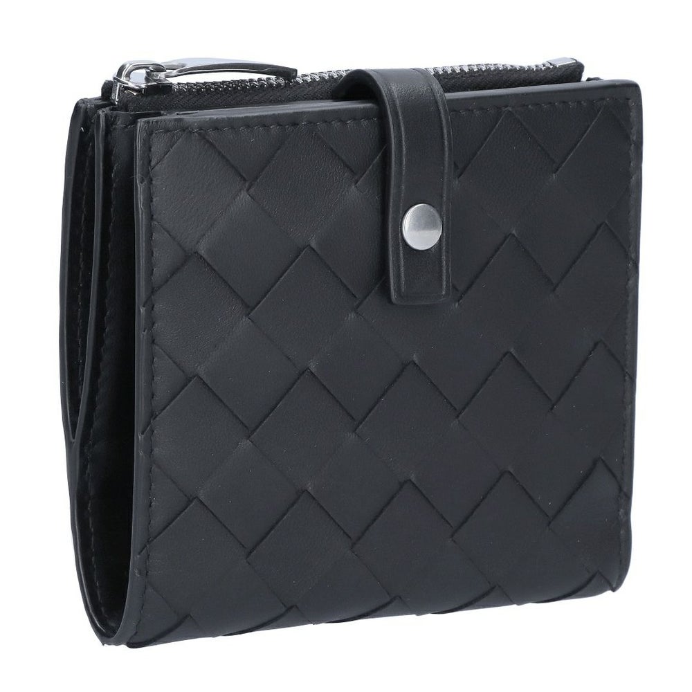 ボッテガヴェネタ 折財布 イントレチャート 600270 V3UH2 8803 ブラック BOTTEGA VENETA