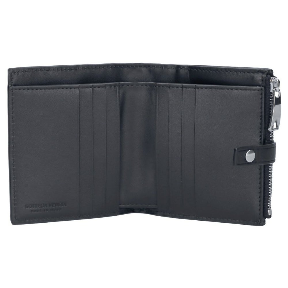 ボッテガヴェネタ 折財布 イントレチャート 600270 V3UH2 8803 ブラック BOTTEGA VENETA