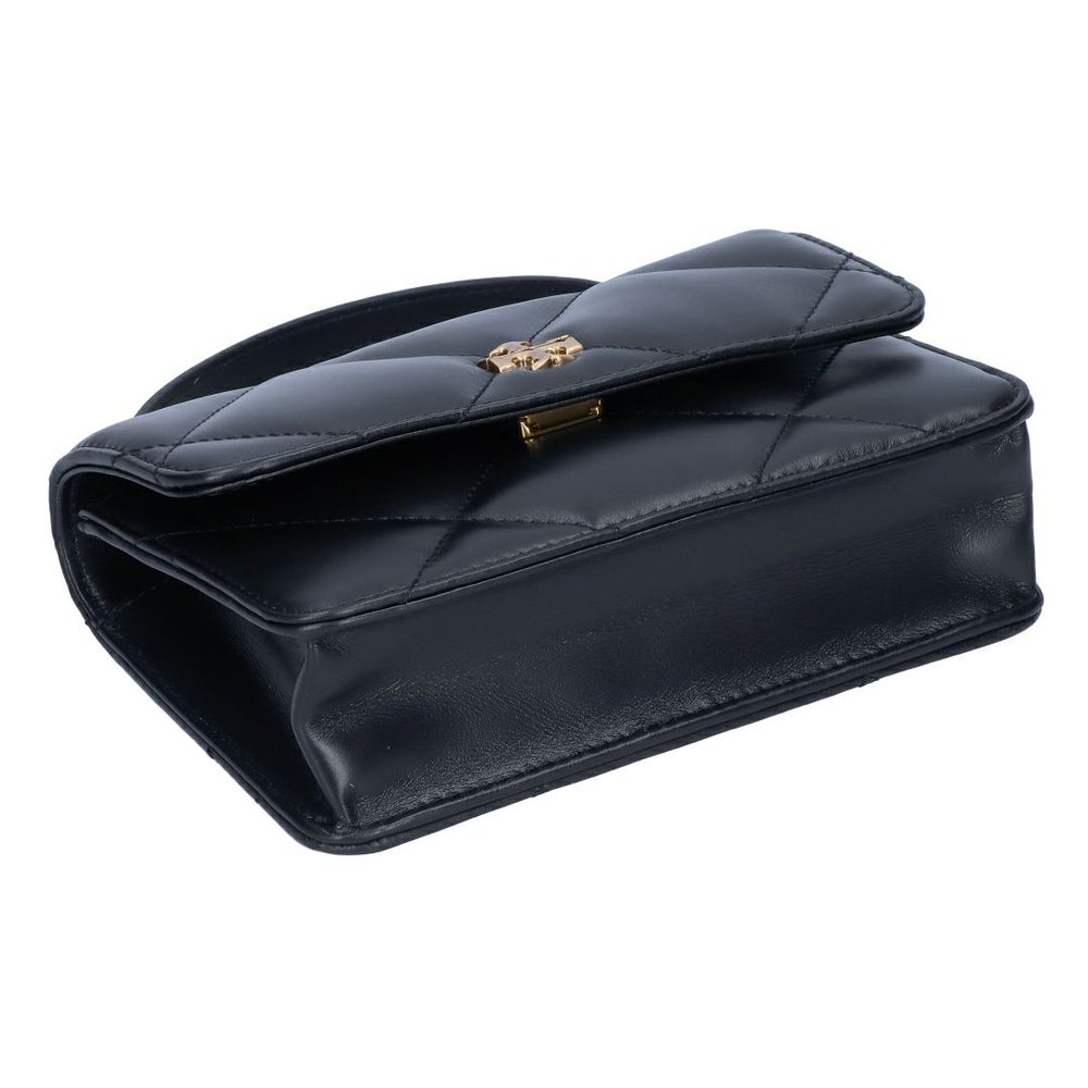 トリーバーチ TORY BURCH 長財布 チェーンウォレット ショルダーバッグ KIRA DIAMOND QUILT MINITOP HANDLE CHAIN WALEET 158326 001 BLACK