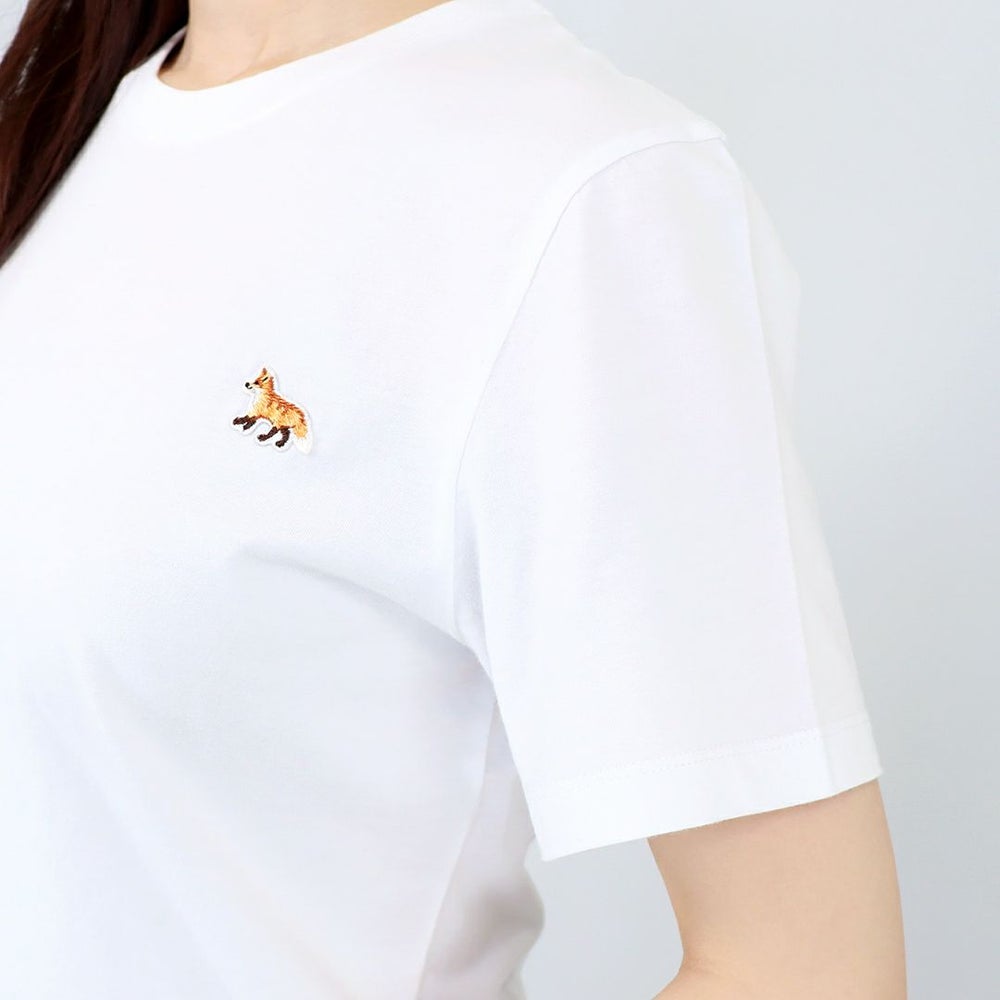 メゾンキツネ MAISON KITSUNE レディース 半袖 Tシャツ BABY FOX PATCH REGULAR TEE-SHIRT MW00110KJ0008