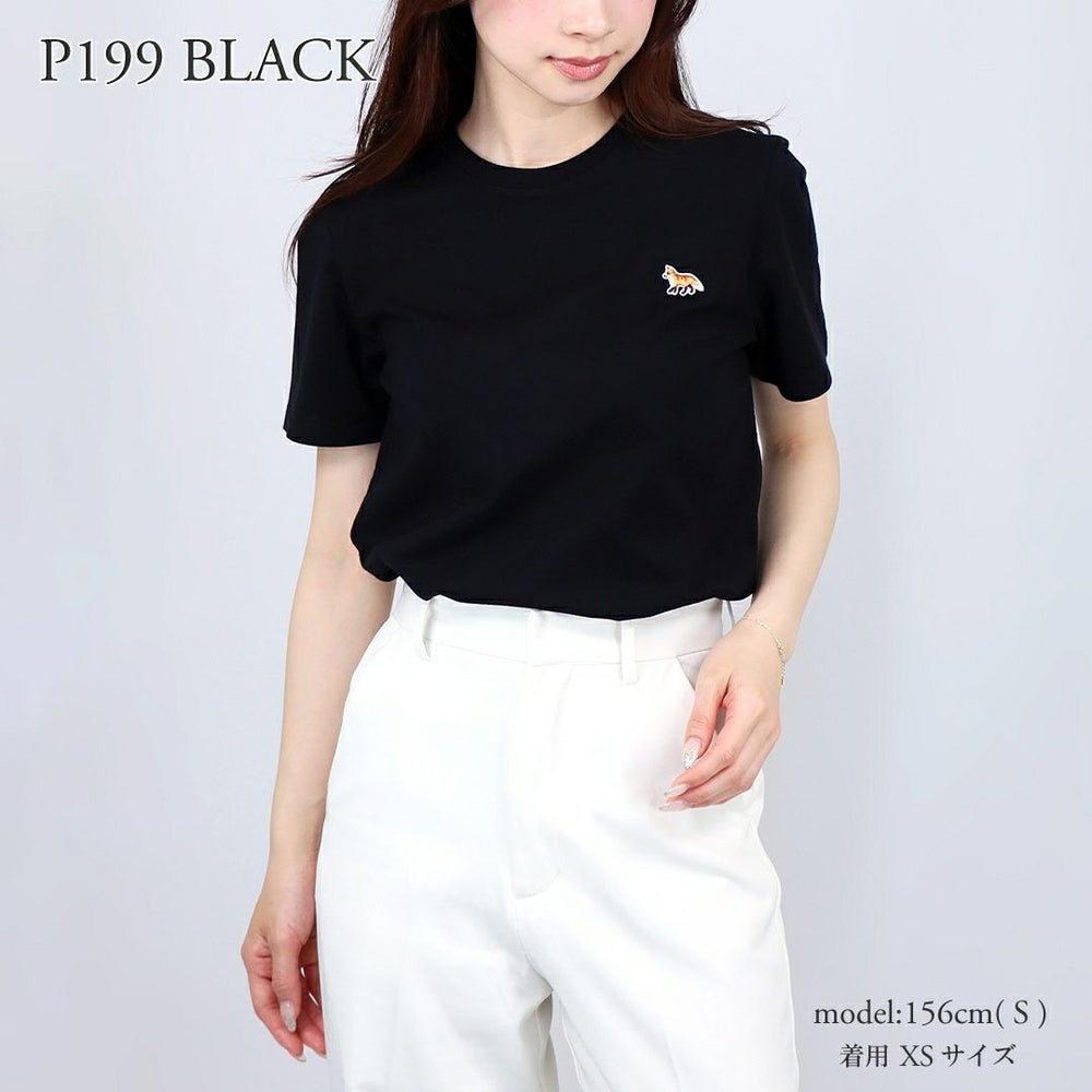 メゾンキツネ MAISON KITSUNE レディース 半袖 Tシャツ BABY FOX PATCH REGULAR TEE-SHIRT MW00110KJ0008