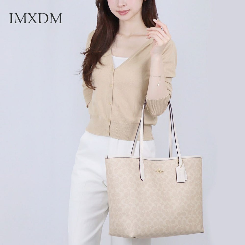 コーチ COACH トートバッグ シティシグネチャー キャンバス CV976