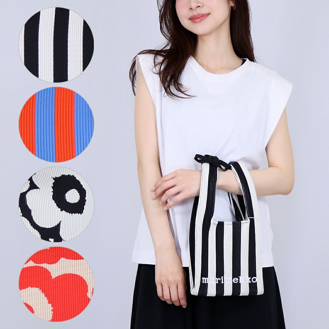 マリメッコ MARIMEKKO トートバッグ ハンドバッグ KNITTED MINI TOTE