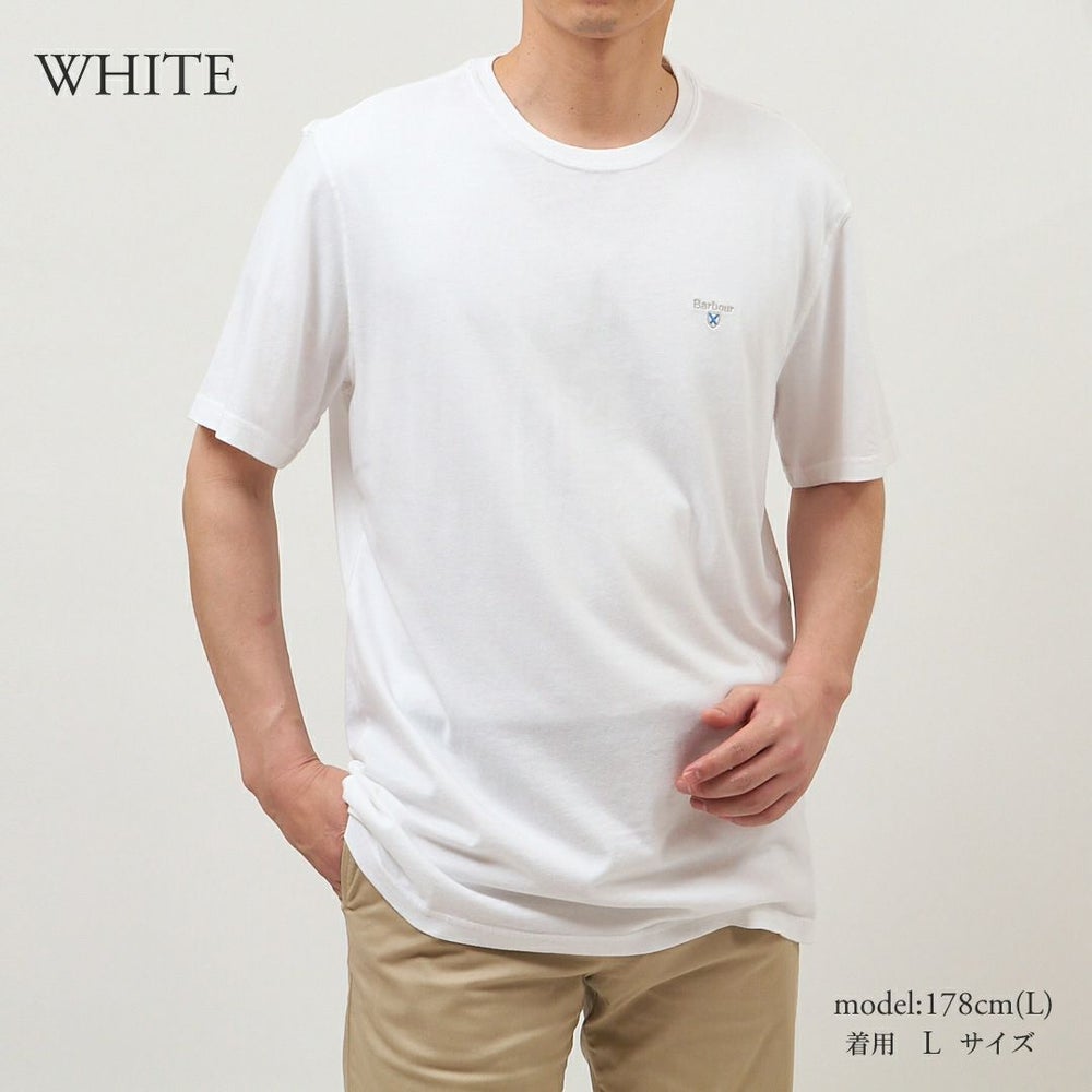 バブアー BARBOUR メンズ 半袖Tシャツ クルーネック BARBOUR TARTAN SPORT T SHIRT MTS0670