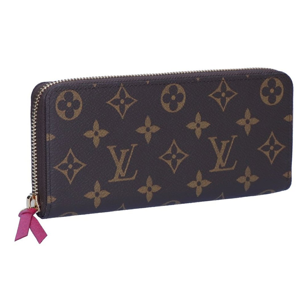 ルイヴィトン LOUIS VUITTON 長財布 モノグラム M60742 ポルトフォイユ・クレマンス フューシャ