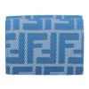 フェンディ FENDI 折財布 三つ折り財布 FFジャガード 8M0395 AUNJ F1SKL WHITE BLUE+ DENIM ブルーデニム 【お取り寄せ】
