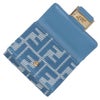 フェンディ FENDI 折財布 三つ折り財布 FFジャガード 8M0395 AUNJ F1SKL WHITE BLUE+ DENIM ブルーデニム 【お取り寄せ】