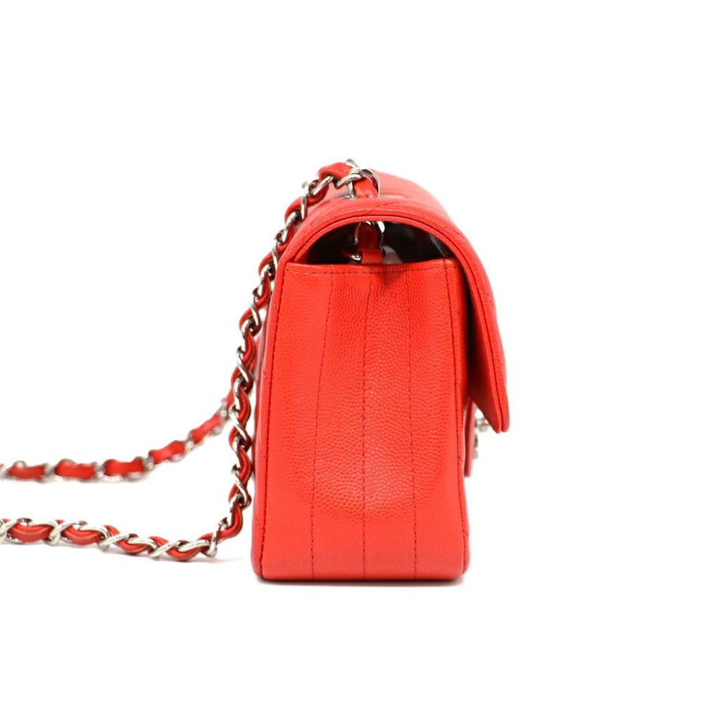 【リユース品】 シャネル CHANEL バッグ ショルダーバッグ シェブロンVステッチチェーンショルダーバッグ レッド 【お取り寄せ】