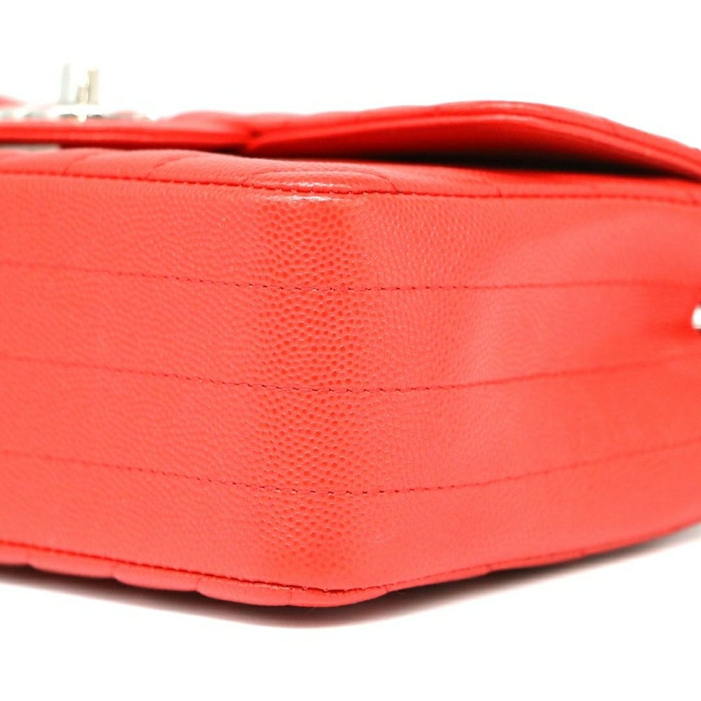 【リユース品】 シャネル CHANEL バッグ ショルダーバッグ シェブロンVステッチチェーンショルダーバッグ レッド 【お取り寄せ】