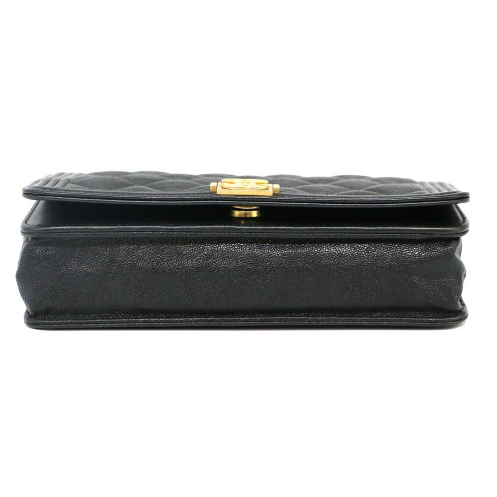 【リユース品】 シャネル CHANEL バッグ チェーンウォレット ボーイシャネルチェーンウォレット AP1117 ブラック 【お取り寄せ】