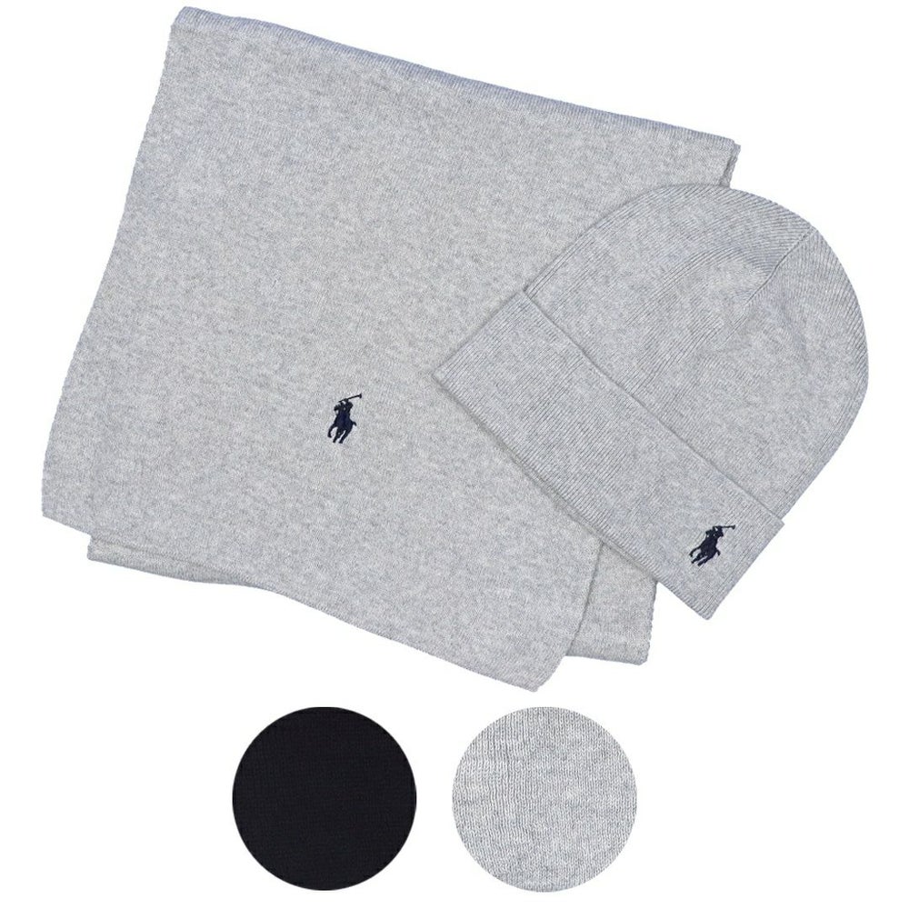 ポロ ラルフローレン POLO RALPH LAUREN ニット帽 ビーニー マフラー 2点セット PC1374