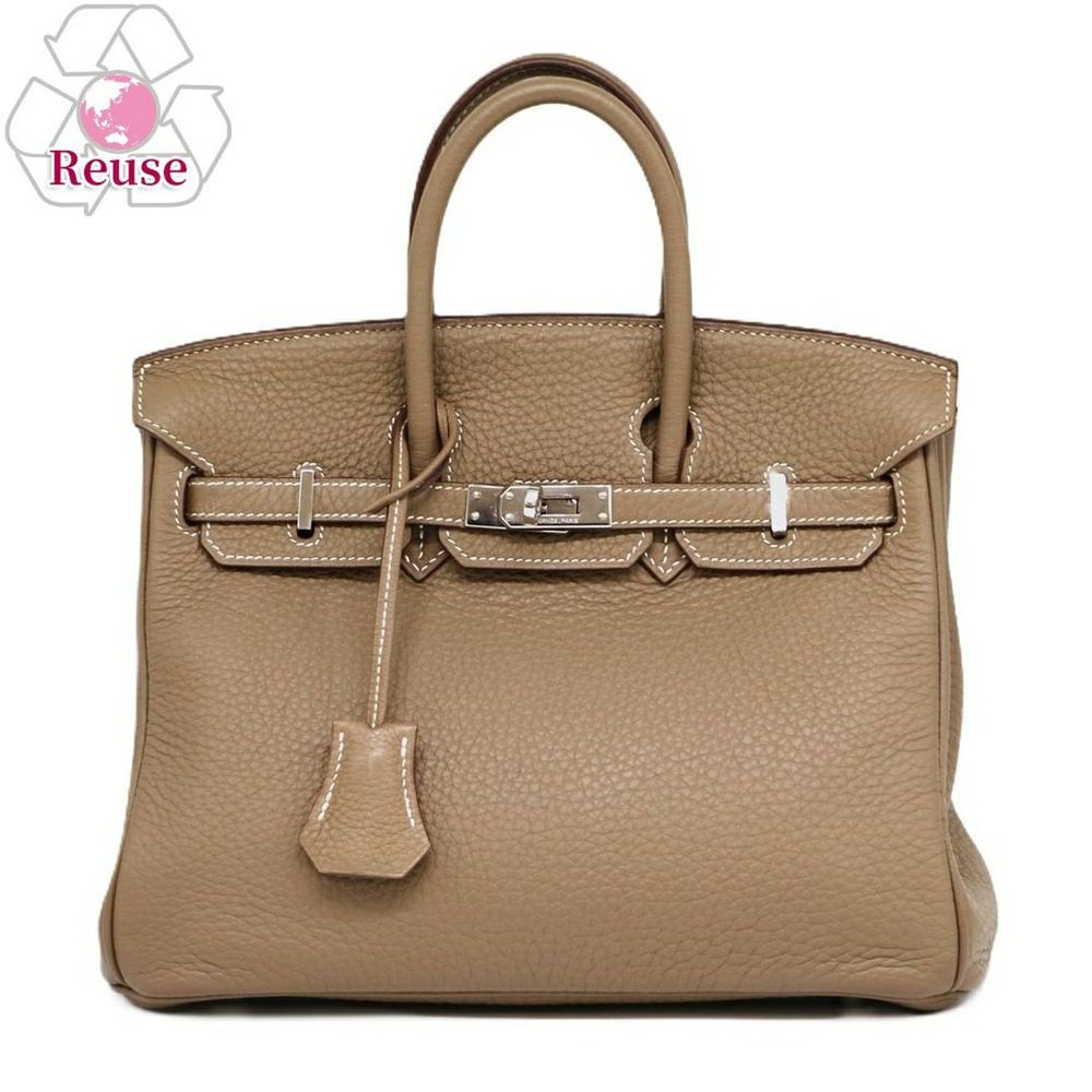 【リユース品】 エルメス HERMES バッグ ハンドバッグ バーキン25 エトープ/シルバー金具 【お取り寄せ】