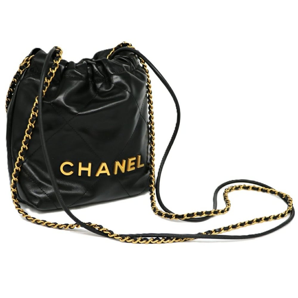 【リユース品】 シャネル CHANEL バッグ ショルダーバッグ CHANEL22 チェーンショルダーバッグ AS3980 ブラック/ゴールド金具 【お取り寄せ】