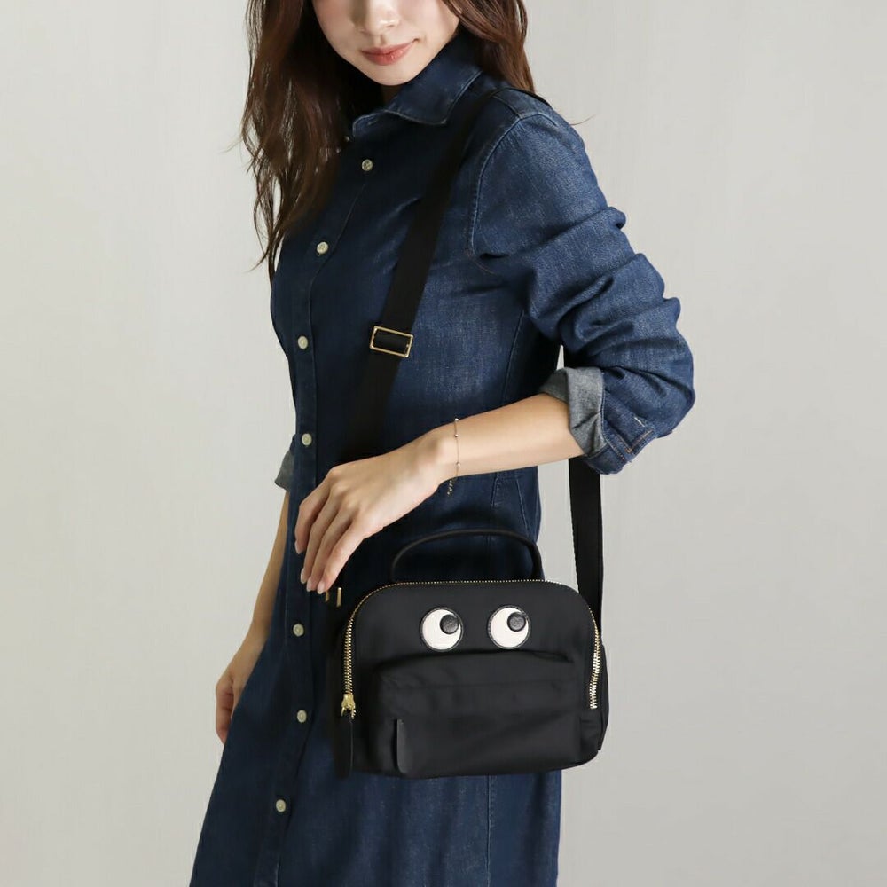 アニヤハインドマーチ ショルダーバッグ 【EYES：アイズ】 5050925193542 152969 ブラック ANYA HINDMARCH