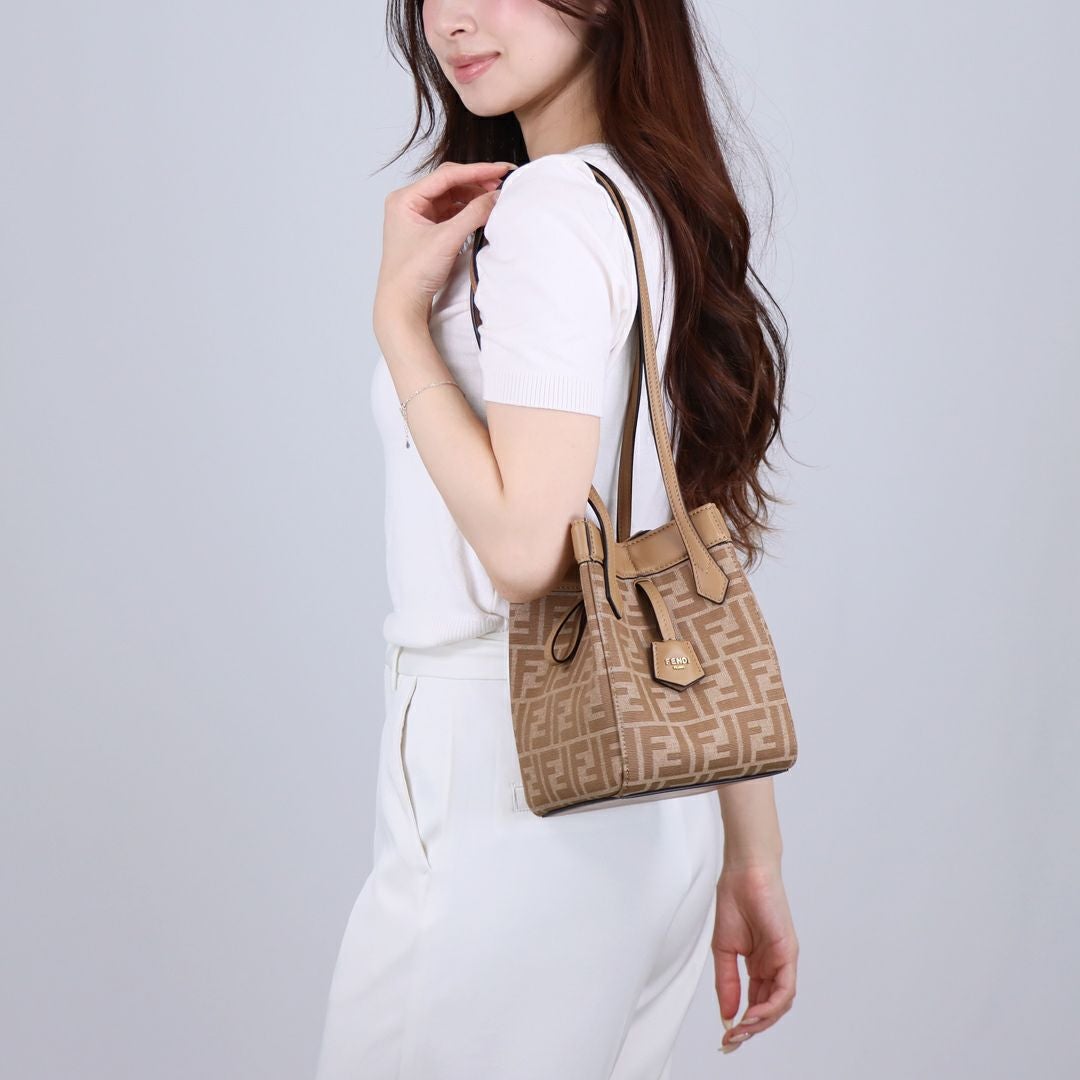 フェンディ FENDI 2WAYバッグ MINI ROLL 8BS096 AOVJ F1PIQ BEIGE+