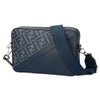 フェンディ FENDI ショルダーバッグ クロスボディ CAMERA CASE 7M0286 ASIC F1O97 LEATHER DENIM B MEDIUM 【お取り寄せ】
