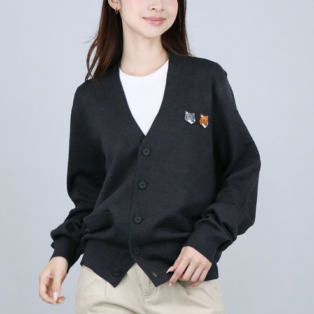 メゾンキツネ MAISON KITSUNE レディース カーディガン BOLD FOX HEAD