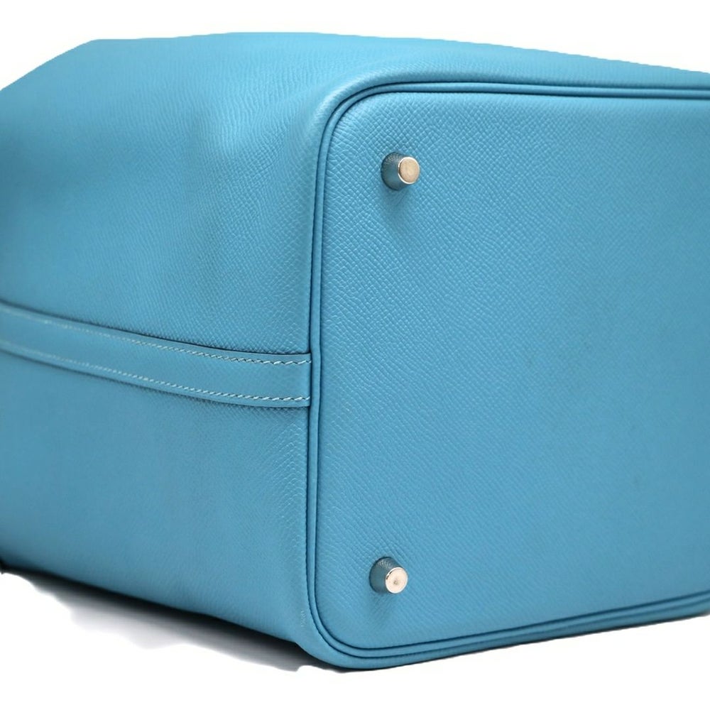 【リユース品】 エルメス HERMES バッグ ハンドバッグ ピコタンロックMM トレサージュ セレスト/シルバー金具 【お取り寄せ】