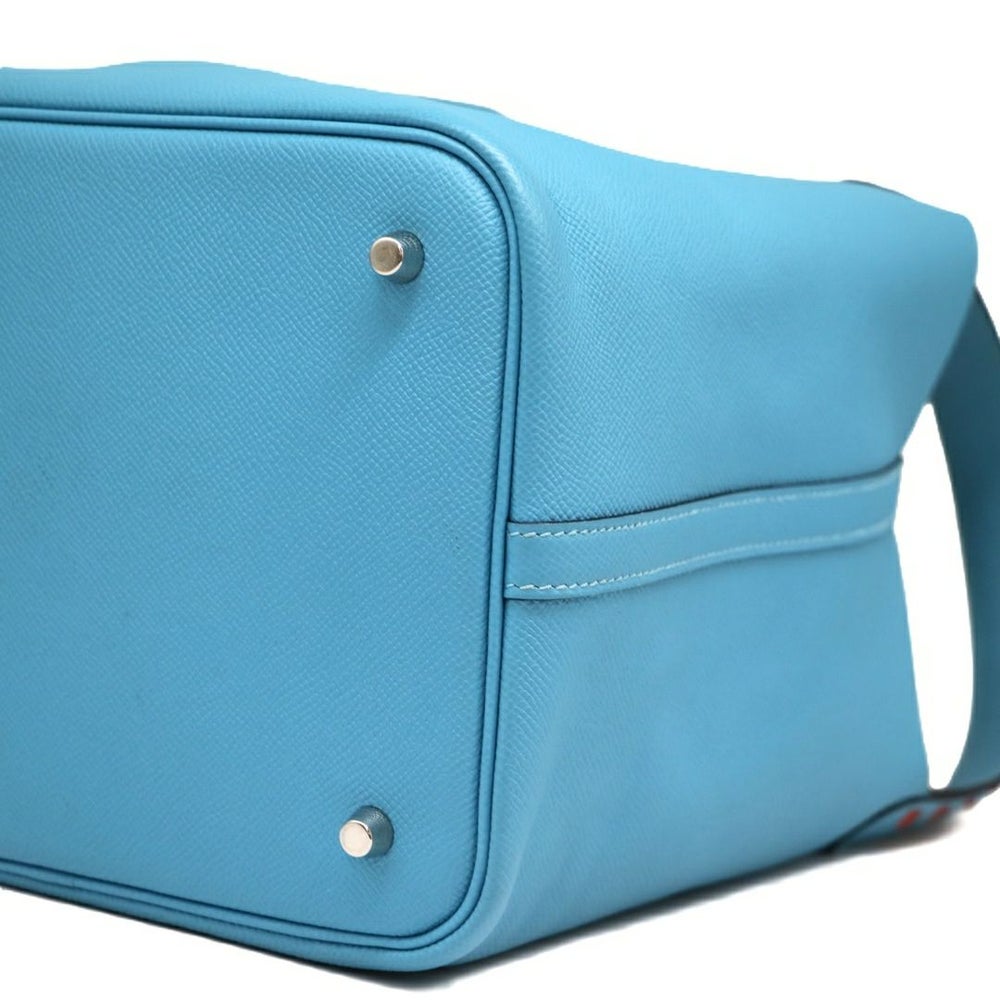 【リユース品】 エルメス HERMES バッグ ハンドバッグ ピコタンロックMM トレサージュ セレスト/シルバー金具 【お取り寄せ】