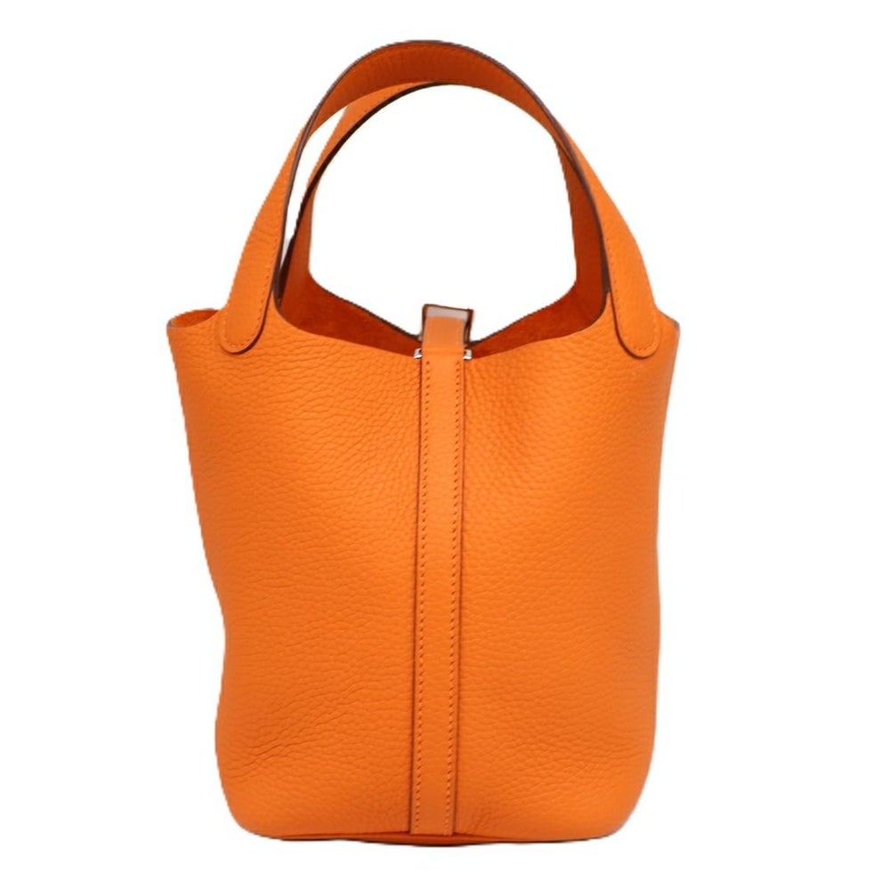 【リユース品】 エルメス HERMES バッグ ハンドバッグ ピコタンロック PM オレンジ系/シルバー金具 【お取り寄せ】