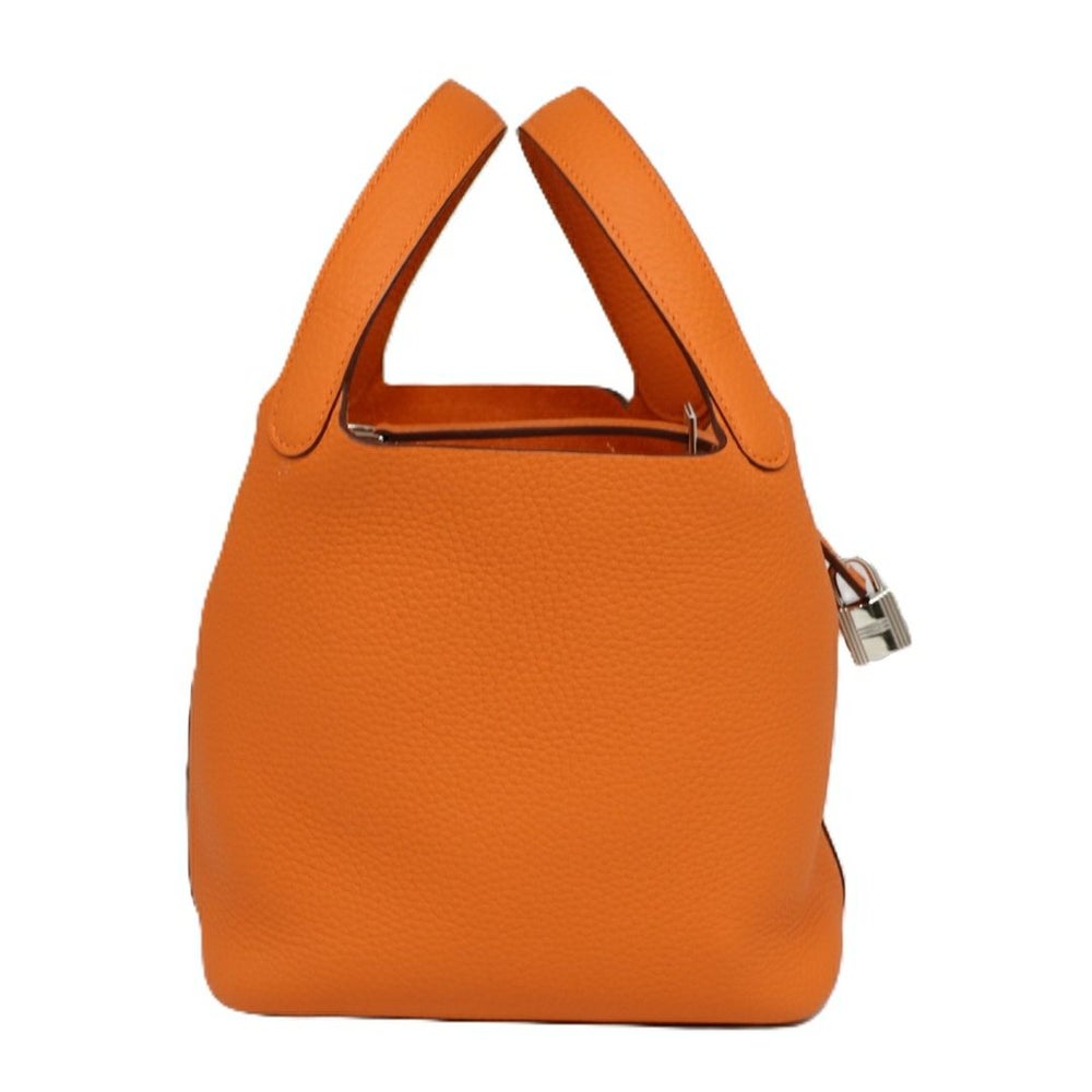 【リユース品】 エルメス HERMES バッグ ハンドバッグ ピコタンロック PM オレンジ系/シルバー金具 【お取り寄せ】