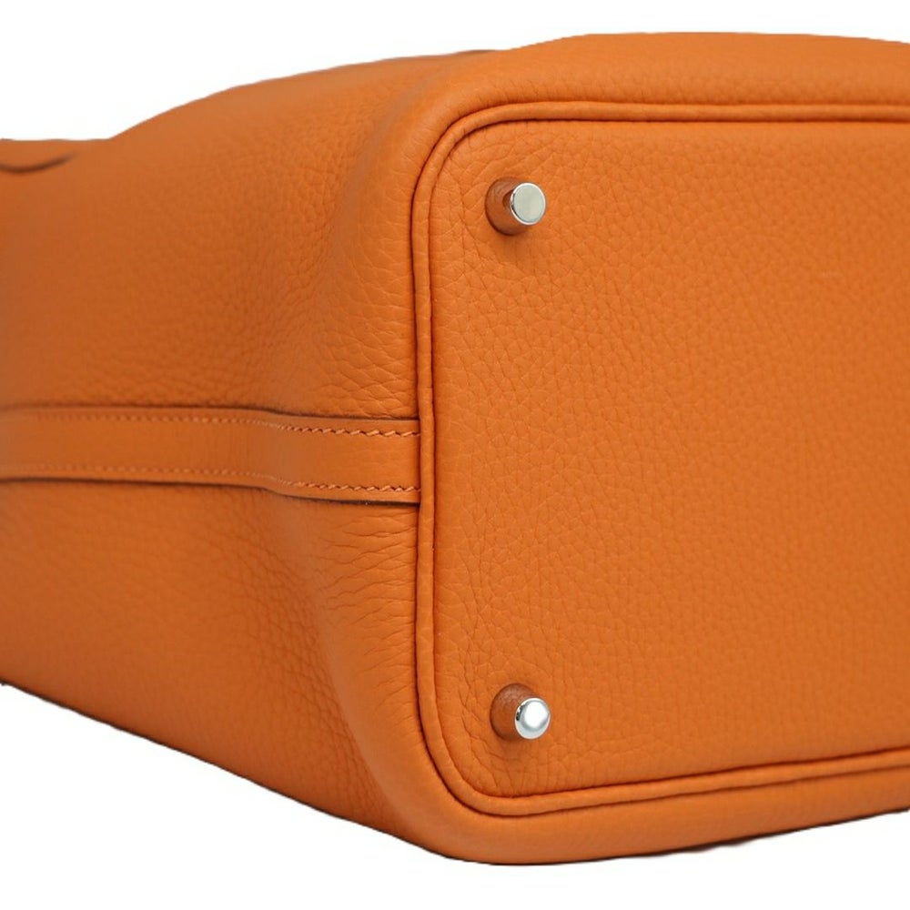 【リユース品】 エルメス HERMES バッグ ハンドバッグ ピコタンロック PM オレンジ系/シルバー金具 【お取り寄せ】