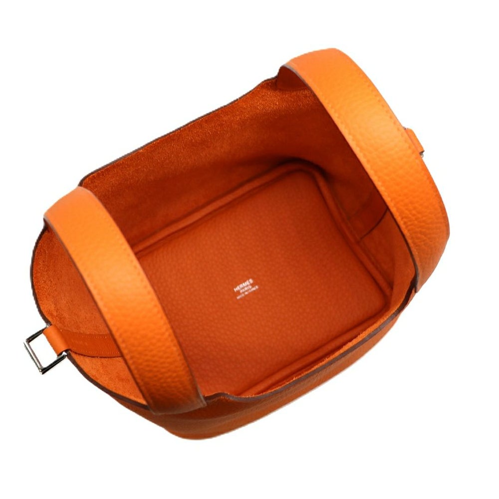【リユース品】 エルメス HERMES バッグ ハンドバッグ ピコタンロック PM オレンジ系/シルバー金具 【お取り寄せ】