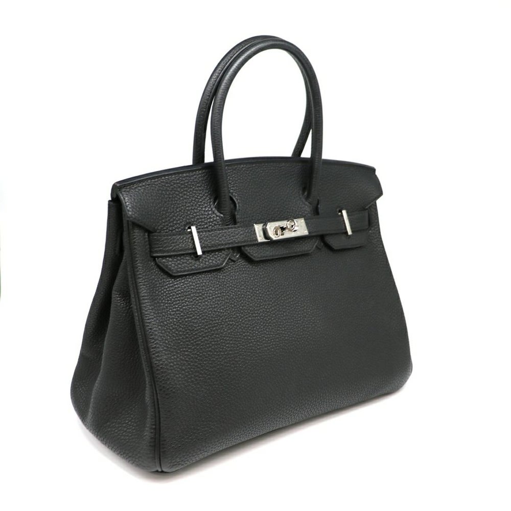 【リユース品】 エルメス HERMES バッグ ハンドバッグ バーキン30 ブラック/シルバー金具 【お取り寄せ】