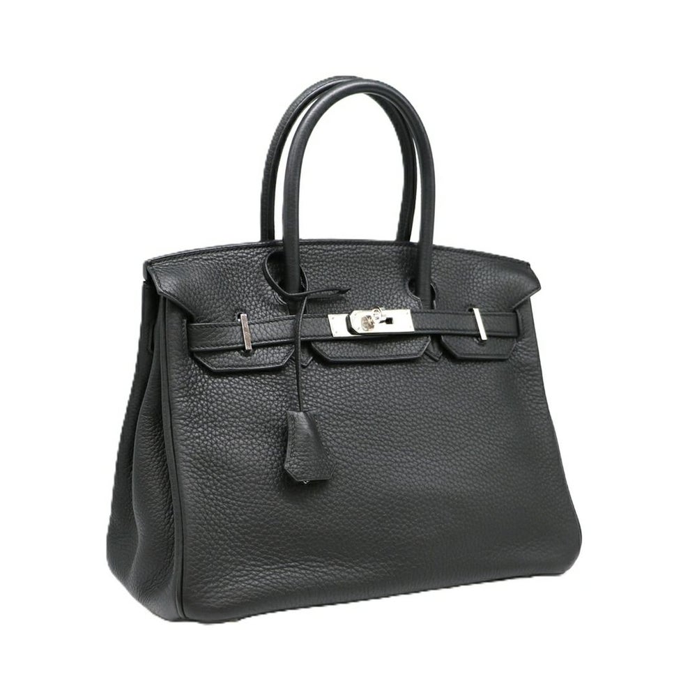 【リユース品】 エルメス HERMES バッグ ハンドバッグ バーキン30 ブラック/シルバー金具 【お取り寄せ】