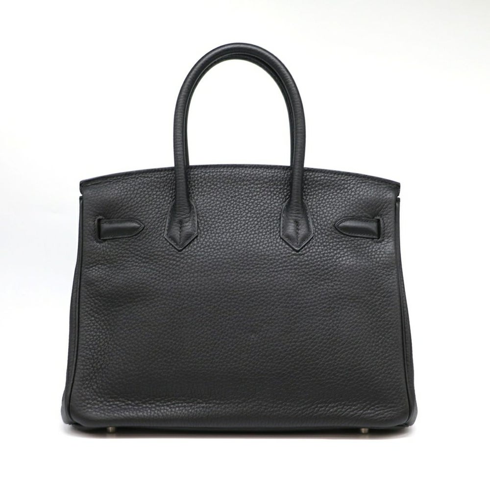 【リユース品】 エルメス HERMES バッグ ハンドバッグ バーキン30 ブラック/シルバー金具 【お取り寄せ】
