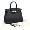 【リユース品】 エルメス HERMES バッグ ハンドバッグ バーキン30 ブラック/シルバー金具 【お取り寄せ】
