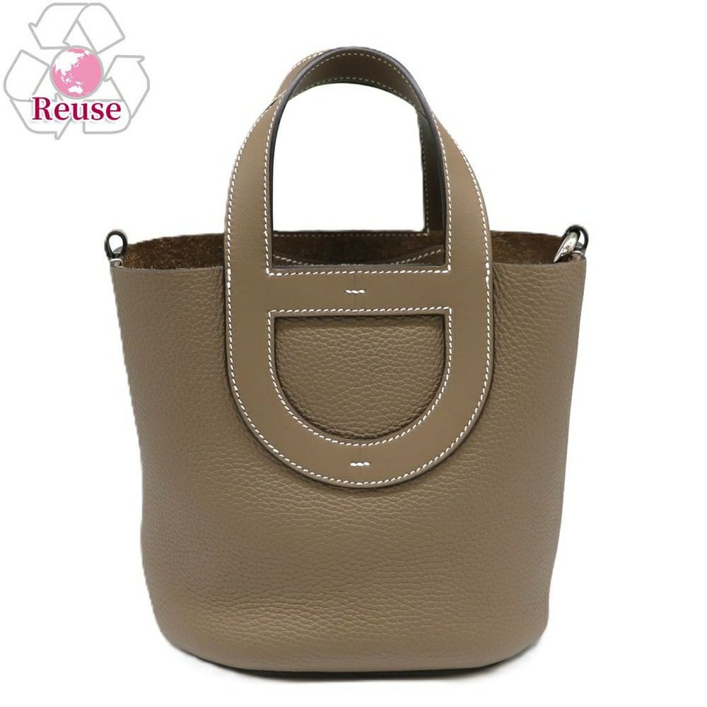 【リユース品】 エルメス HERMES バッグ ハンドバッグ インザループ18 エトープ/シルバー金具 【お取り寄せ】