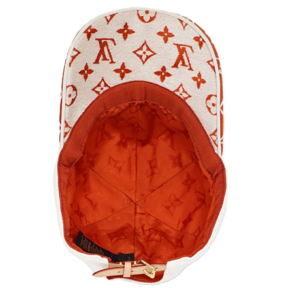 【リユース品】 ルイヴィトン LOUIS VUITTON 帽子 キャップ LVマッチ・モノグラム キャップ M77742 ホワイト/オレンジ 【お取り寄せ】