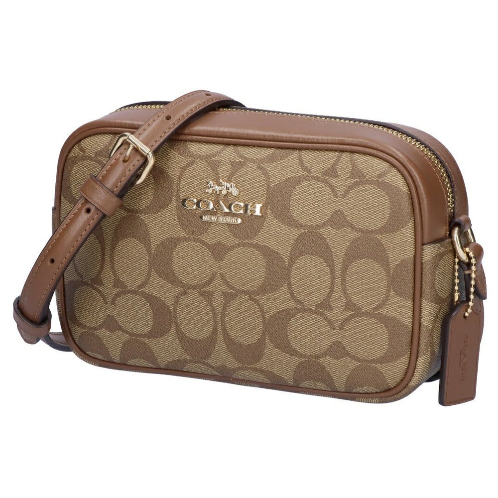 コーチ COACH ショルダーバッグ クロスボディ CQ874 ミニ ジェイミー カメラバッグ シグネチャー キャンバス