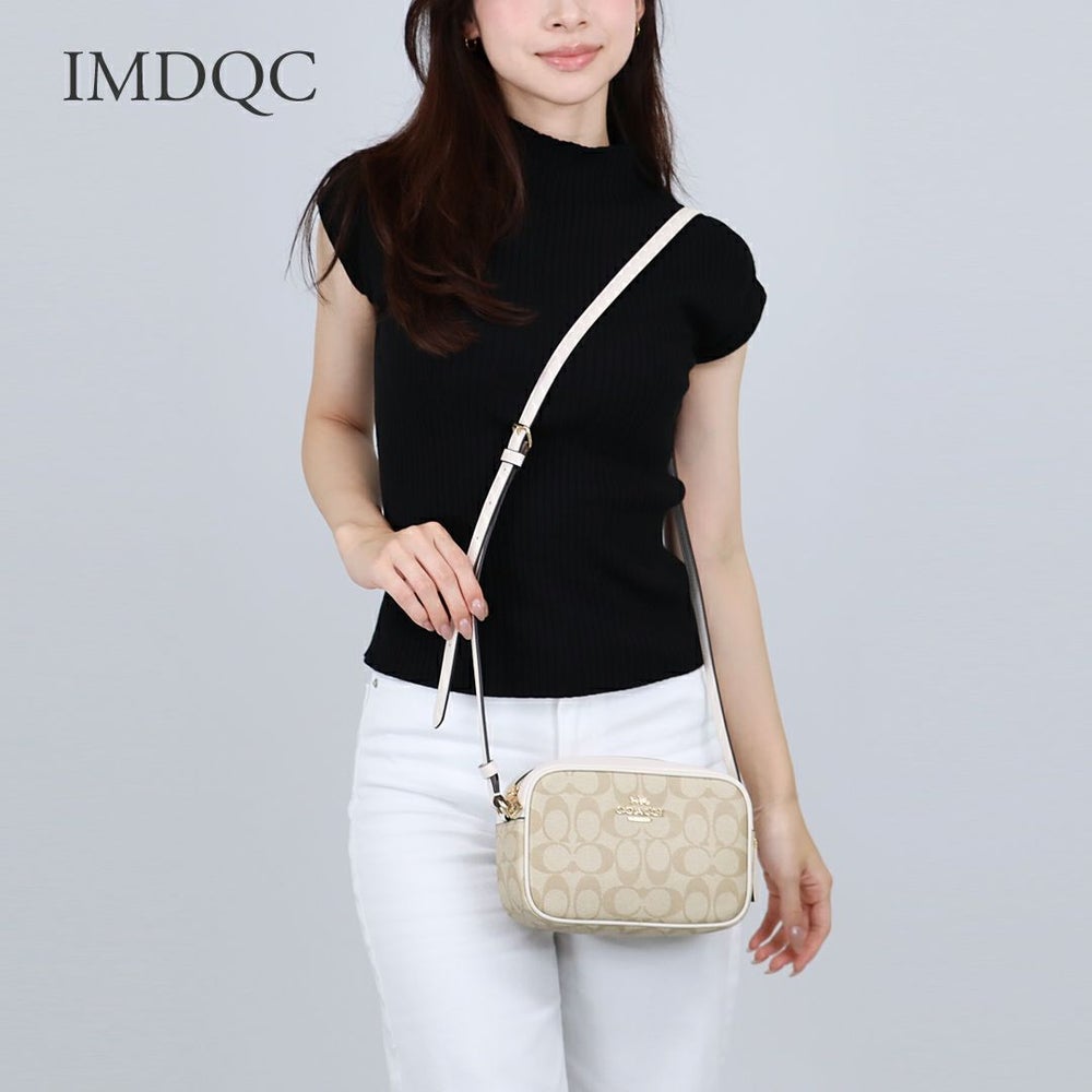 コーチ COACH ショルダーバッグ クロスボディ CQ874 ミニ ジェイミー カメラバッグ シグネチャー キャンバス