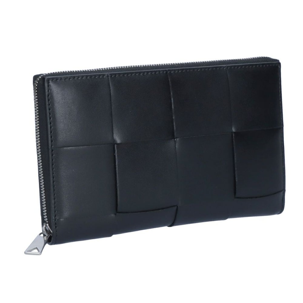 ボッテガヴェネタ BOTTEGA VENETA 長財布 ラウンド財布 イントレチャート カセット 649607 V47V1 8803 BLACK