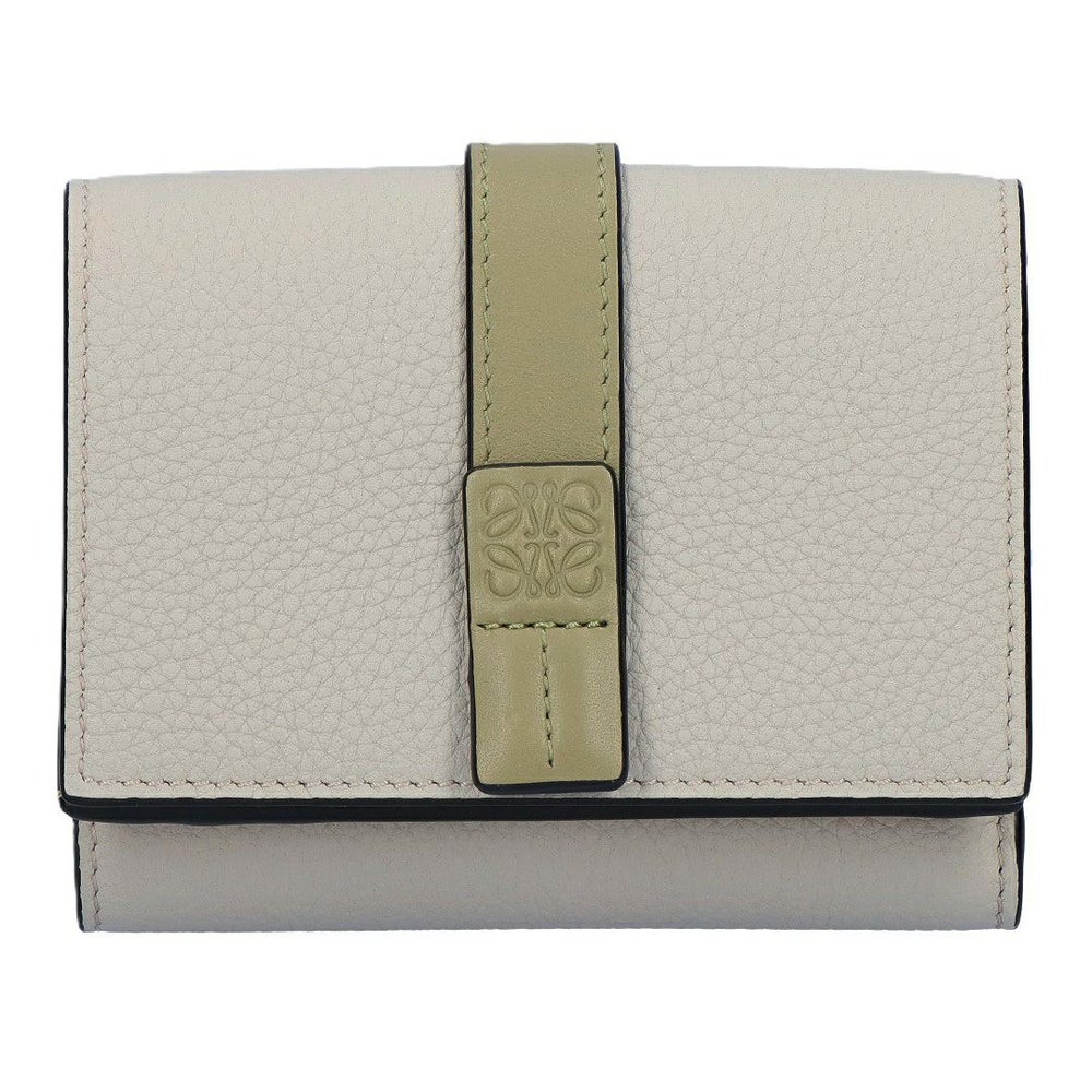 ロエベ LOEWE 折財布 3つ折り財布 C660TR2X03 5666 SHELL GREY/EUCALYPTUS トライフォールド ウォレット 【お取り寄せ】