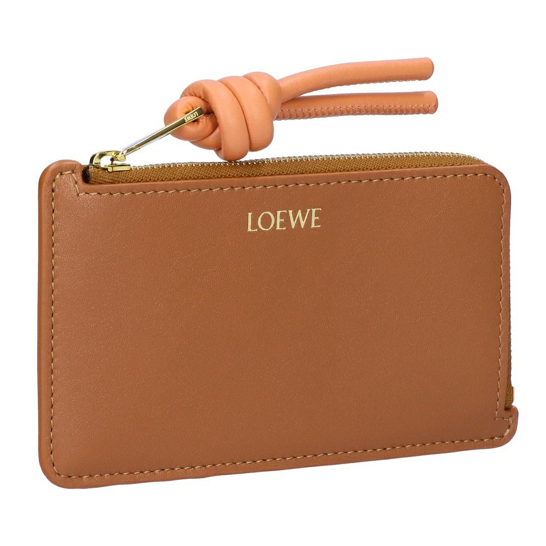 ◇ロエベ◇レザー/ノット/ケース/小銭入れ/財布/LOEWE LOEWE（ロエベ） ノット コンパクト ジップウォレット 二つ折り財布
