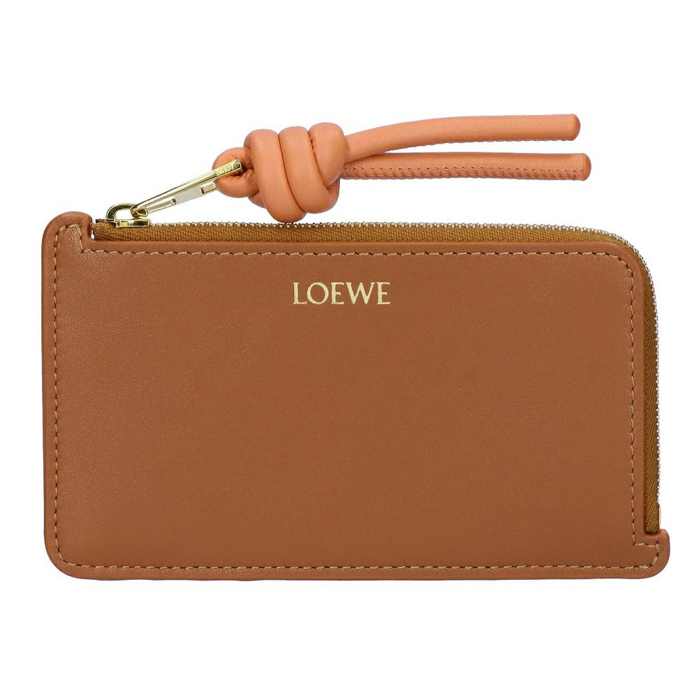 ロエベ LOEWE コインケース カードケース ノット コインカードホルダー CEM1Z40X02 6255 TAN/PAPAYE フラグメントケース 【お取り寄せ】