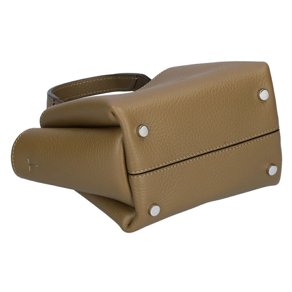 トッズ TODS 2WAYバッグレザー バッグ マイクロ Tタイムレス XBWAPAFL000 QRI 3L26 DARK BROWN