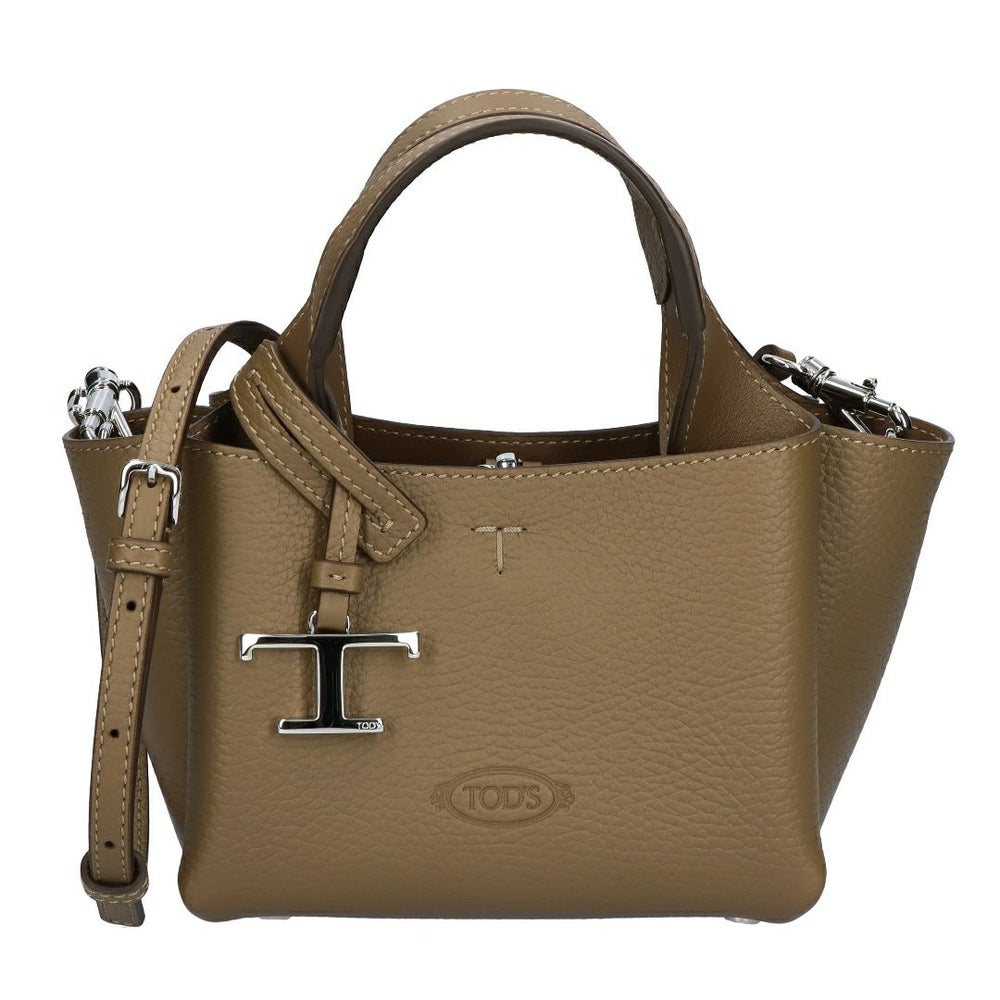 トッズ TODS 2WAYバッグレザー バッグ マイクロ Tタイムレス XBWAPAFL000 QRI 3L26 DARK BROWN