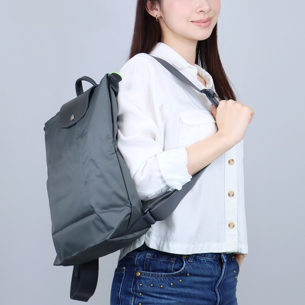 ロンシャン LONGCHAMP リュックサック バックパック ル プリアージュ グリーン リュック 10284 919 002 MOKA Mサイズ