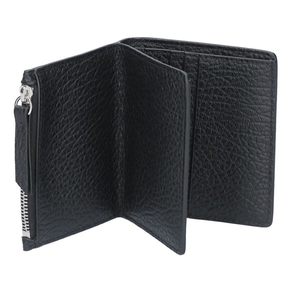 メゾンマルジェラ MAISON MARGIELA 折財布 二つ折財布 SA1UI0023 P4455 T8013 BLACK 4ステッチ フリップフラップ ウォレット